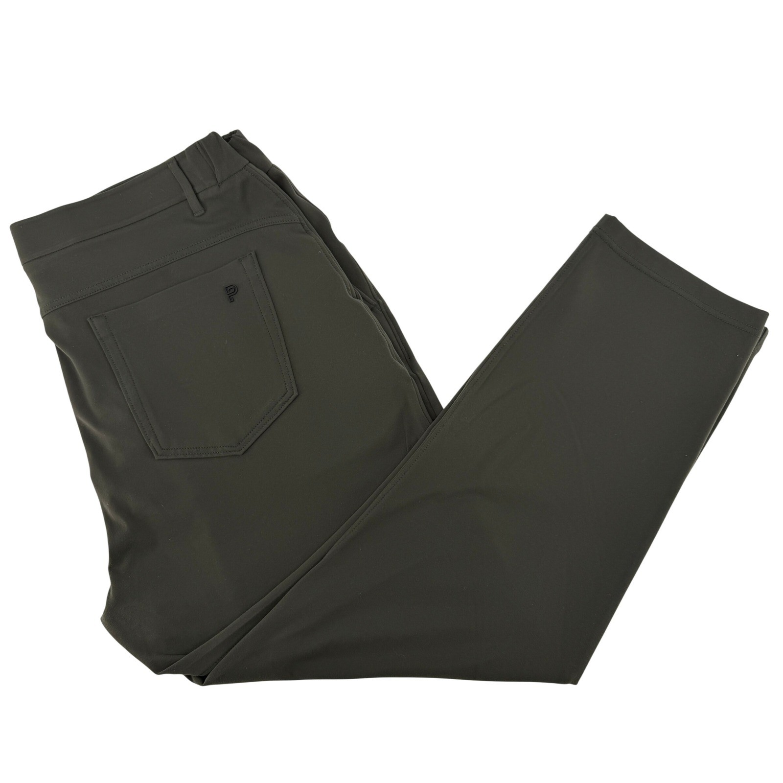 Public Rec All Day Every Day Pants Mens 38/28 Olive Green Tapered Stretch Chino