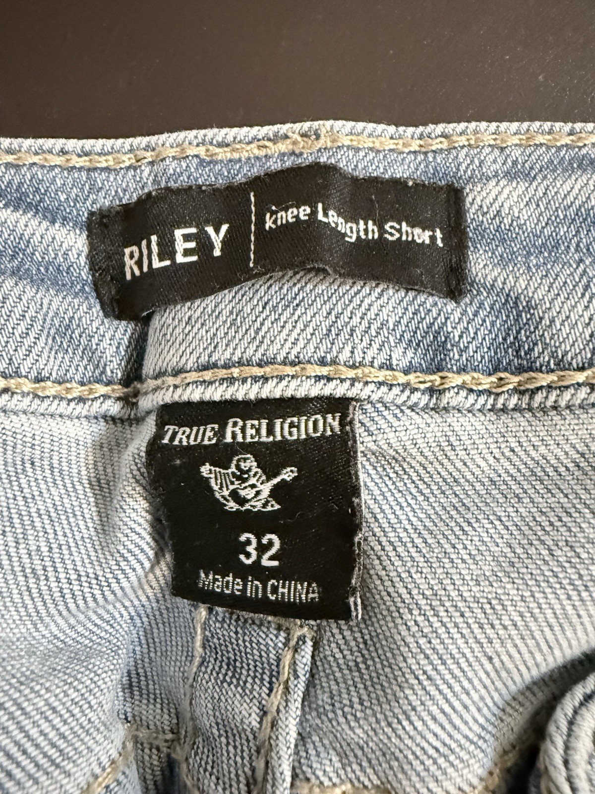 Women’s True Religion Riley Knee Length Shorts, Size 32