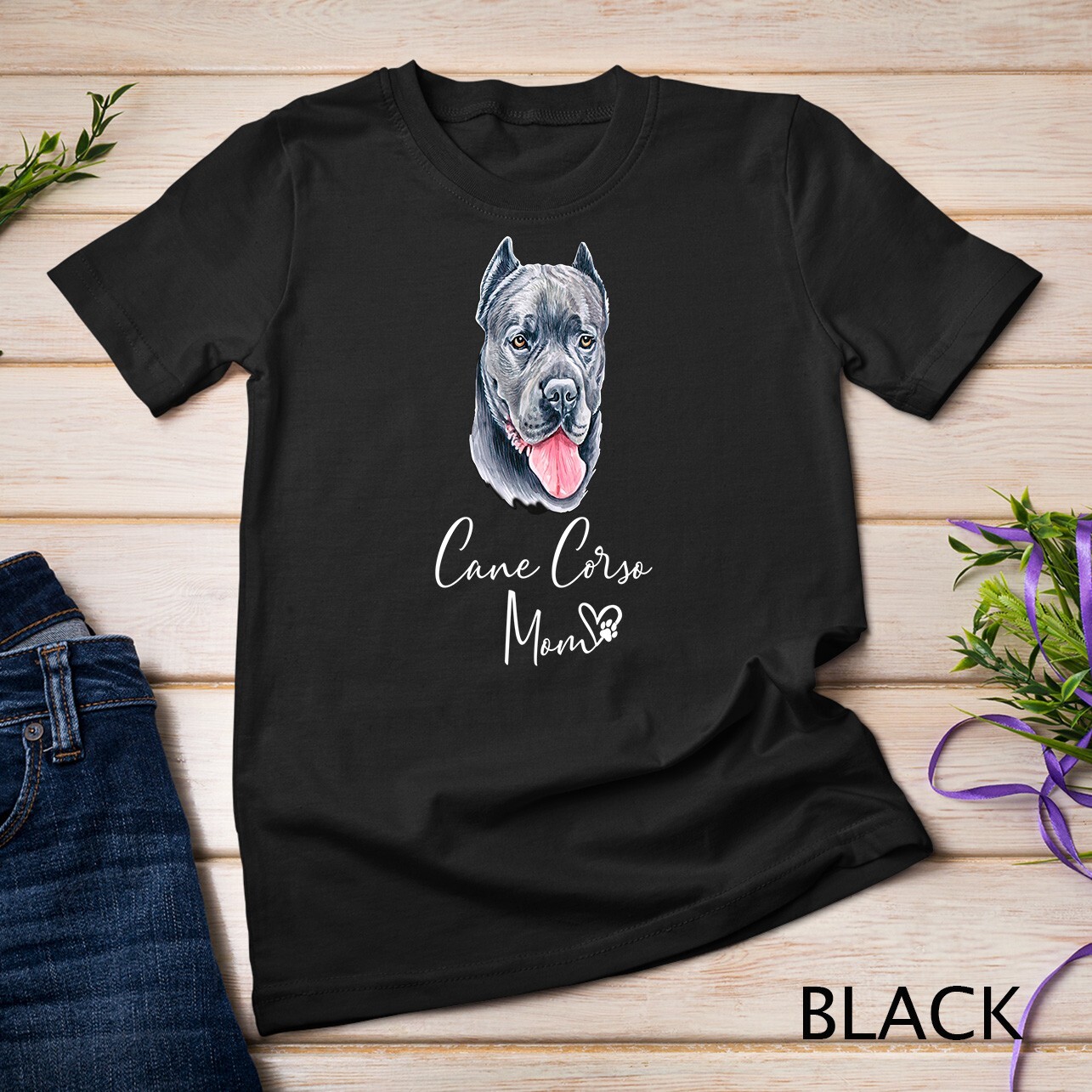 CANE CORSO Mom Cute Puppy Dog Owner Gift Lover Unisex T-shirt