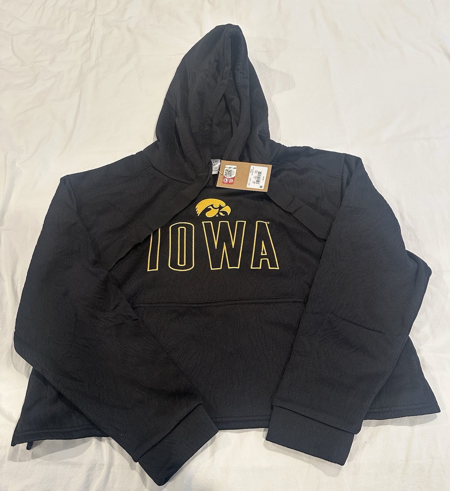 Rivalry Threads 91 Iowa Hawkeyes Ladies Large Pullover Hoodie , NWT