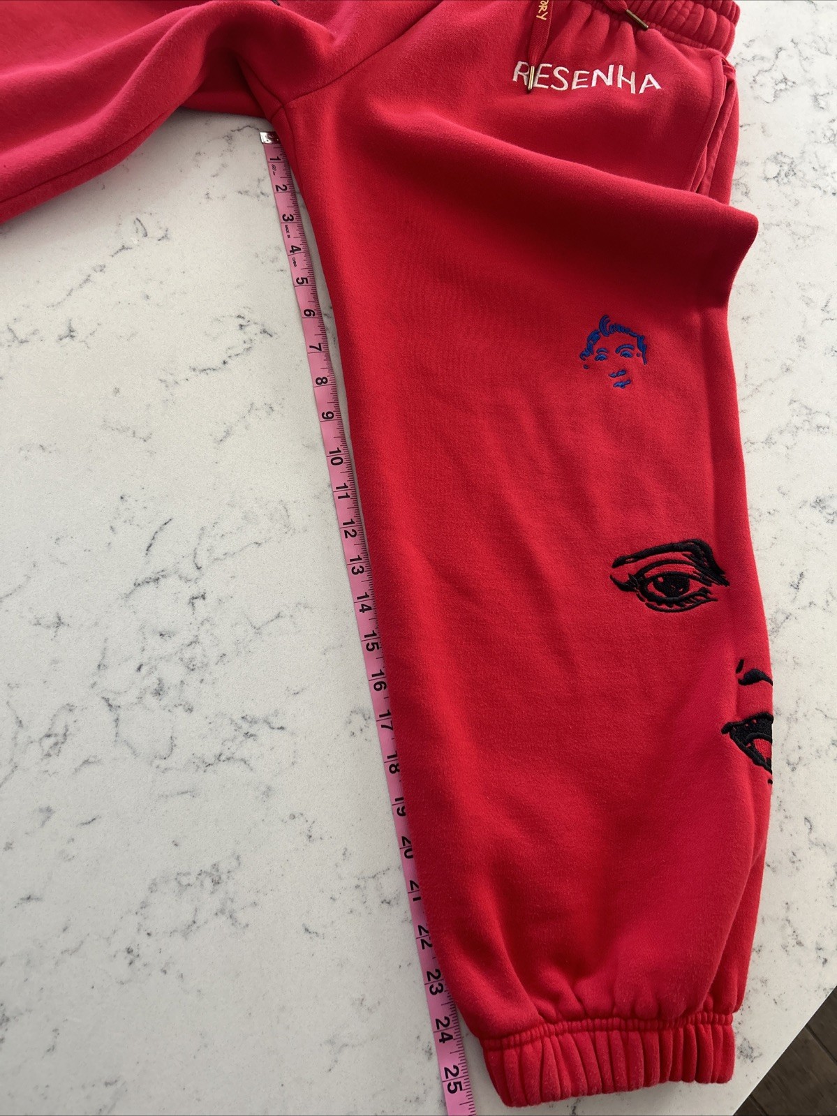 Kidsuper Studios Embroidered Stitch Drawstring Sweatpants Small 30W Tagged L 34