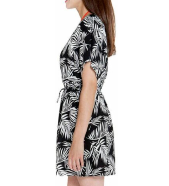 NWT Mario Serrani Ladies’ Floral Swim Beach Cover-Up Black/White | Size: Varies
