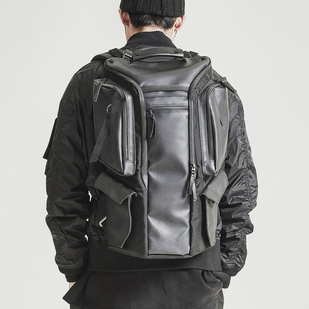 RIOKAIRYU Mavericks HEXA Black Backpack Rare Technical Laptop Commuter Daypack