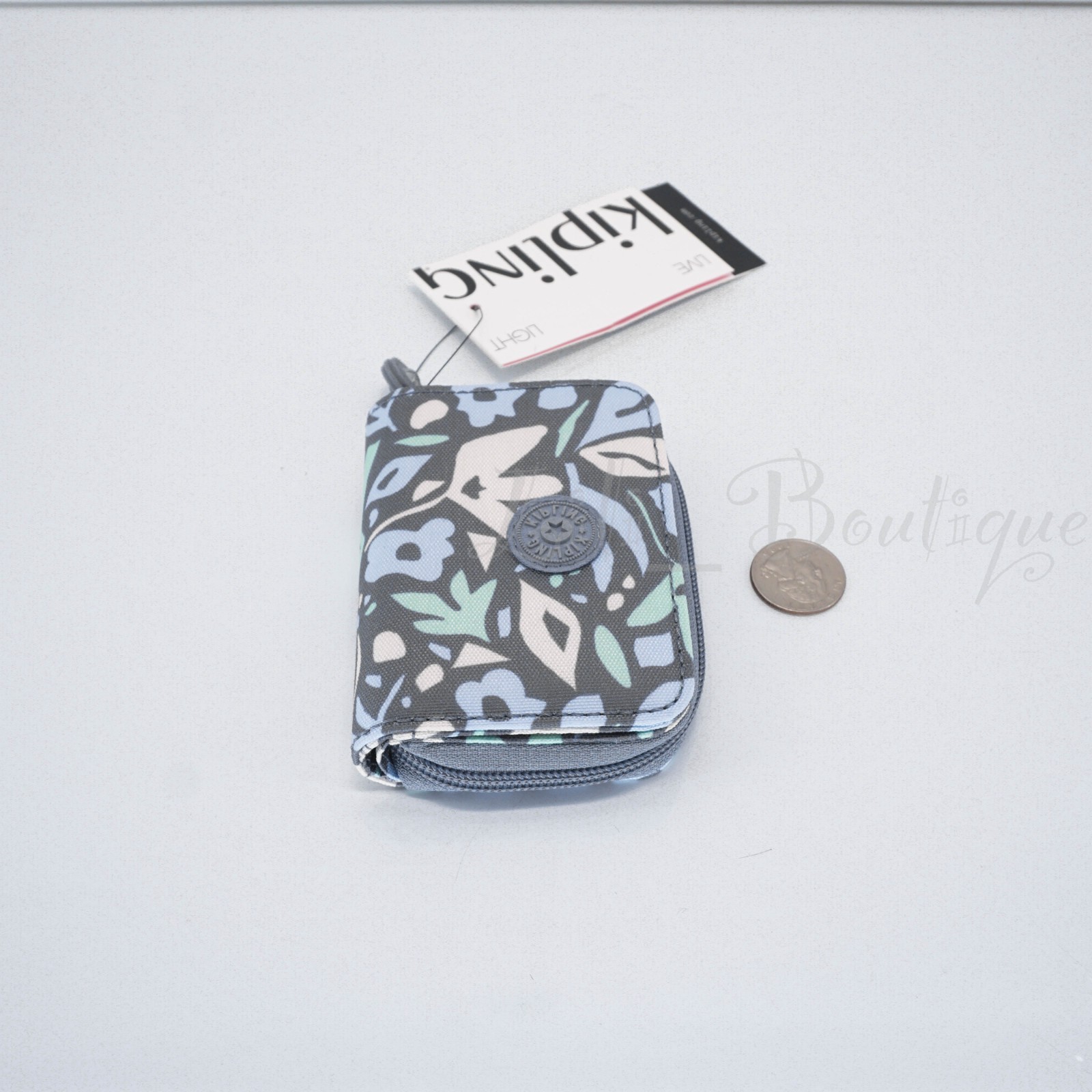 Kipling Tops Mini Wallet Zip Snap Card Case KI0809 Polyester Meadow Melody NWT