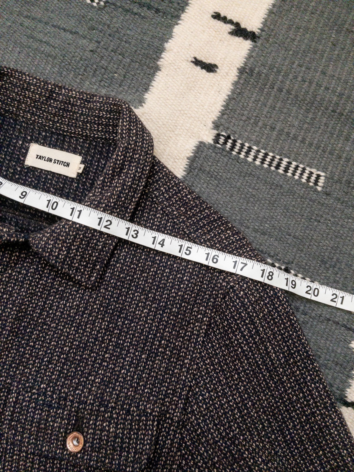 Taylor Stitch Long Haul Jacket Beach Cloth 38 Size Wool Cotton