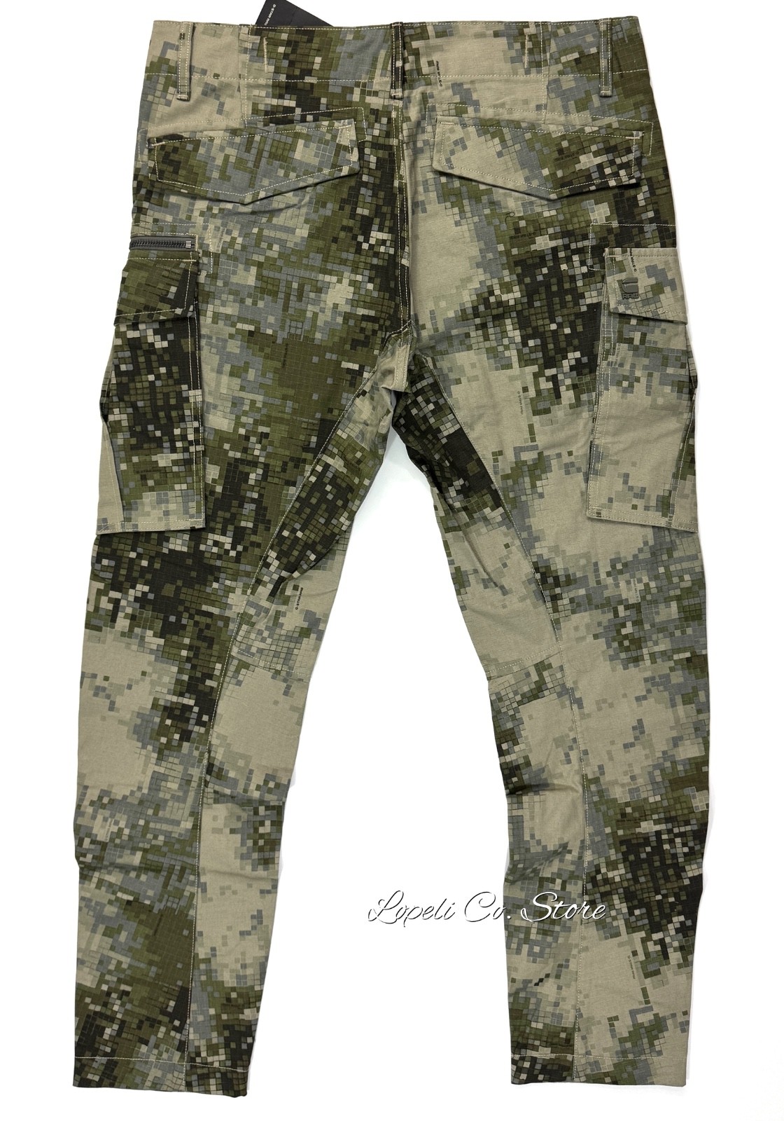 G Star Raw Rovic Zip 3D Digi Camo Elephant Skin Pants Green 34×34