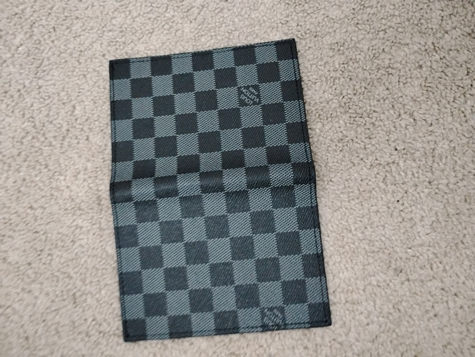 Louis Vuitton Pocket Organizer Damier Graphite Gray Card Holder Wallet Bifold