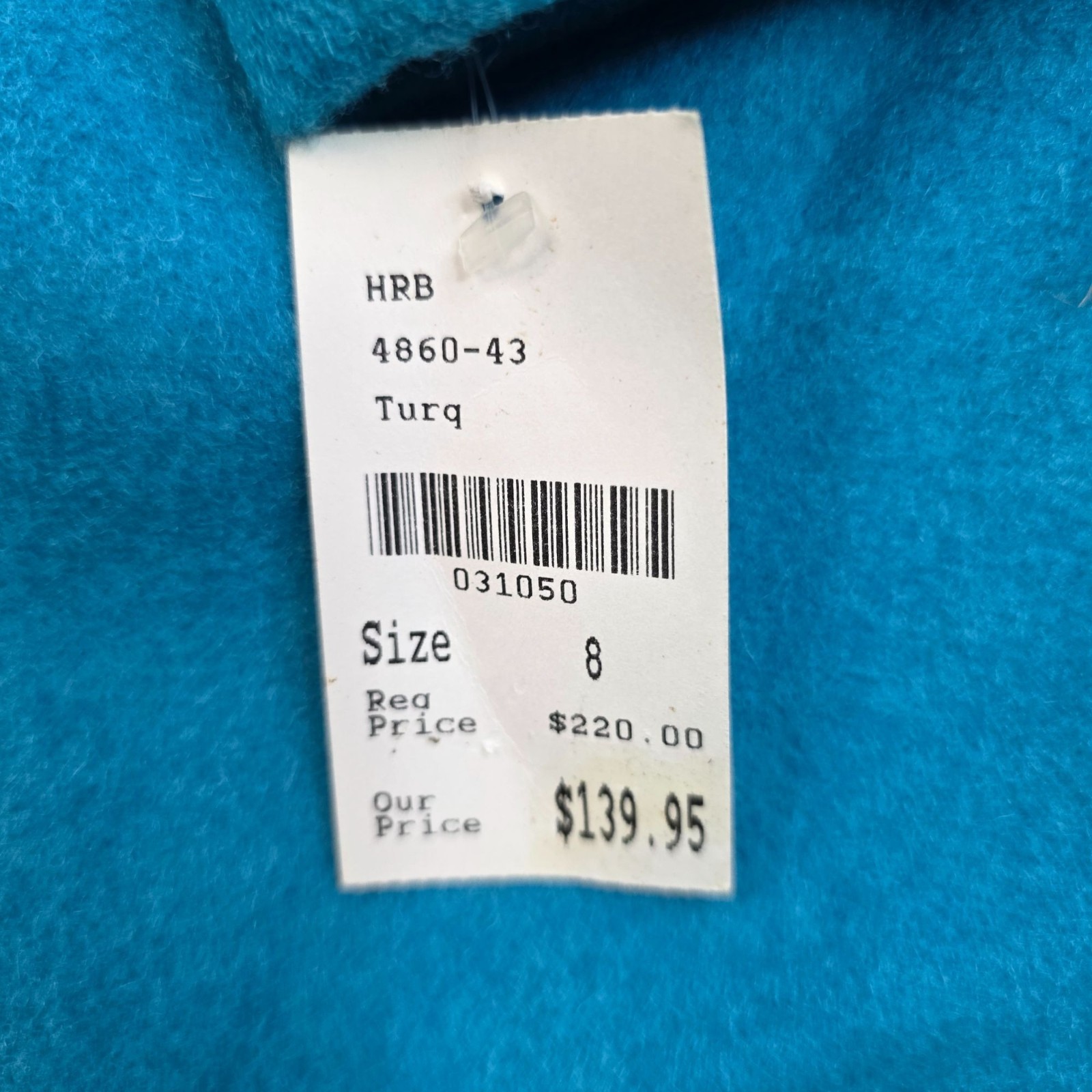 Vintage 90s Wool Duffle Coat 8 Turquoise Quiet Luxury Old Money Outdoor Winter