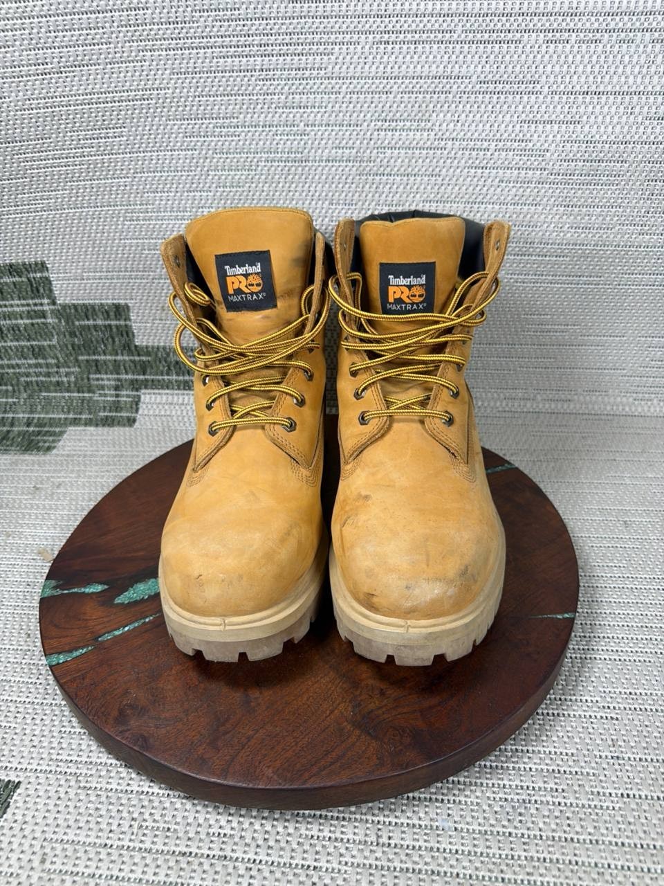Timberland Pro Boot Mens Size 12 M Direct Attach Soft Toe Work Wheat Waterproof