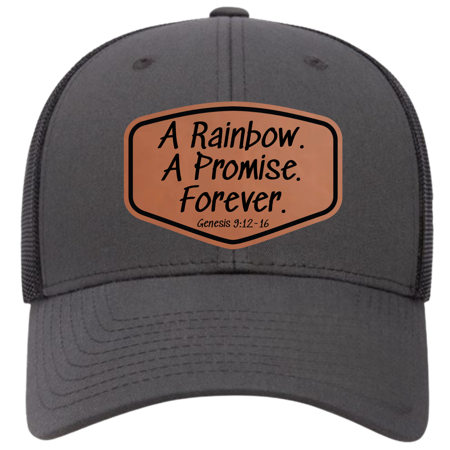 Religious Scripture Dad Baseball Hat | Genesis 9:12-16 Patched Hat | Trucker Cap