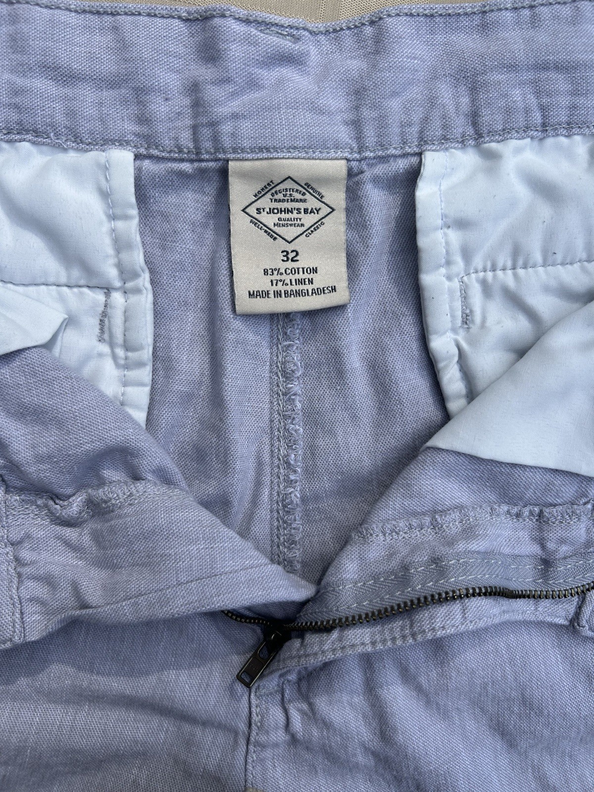 St. John’s Bay | Sz32 | Light Blue | Menswear Chino Shorts