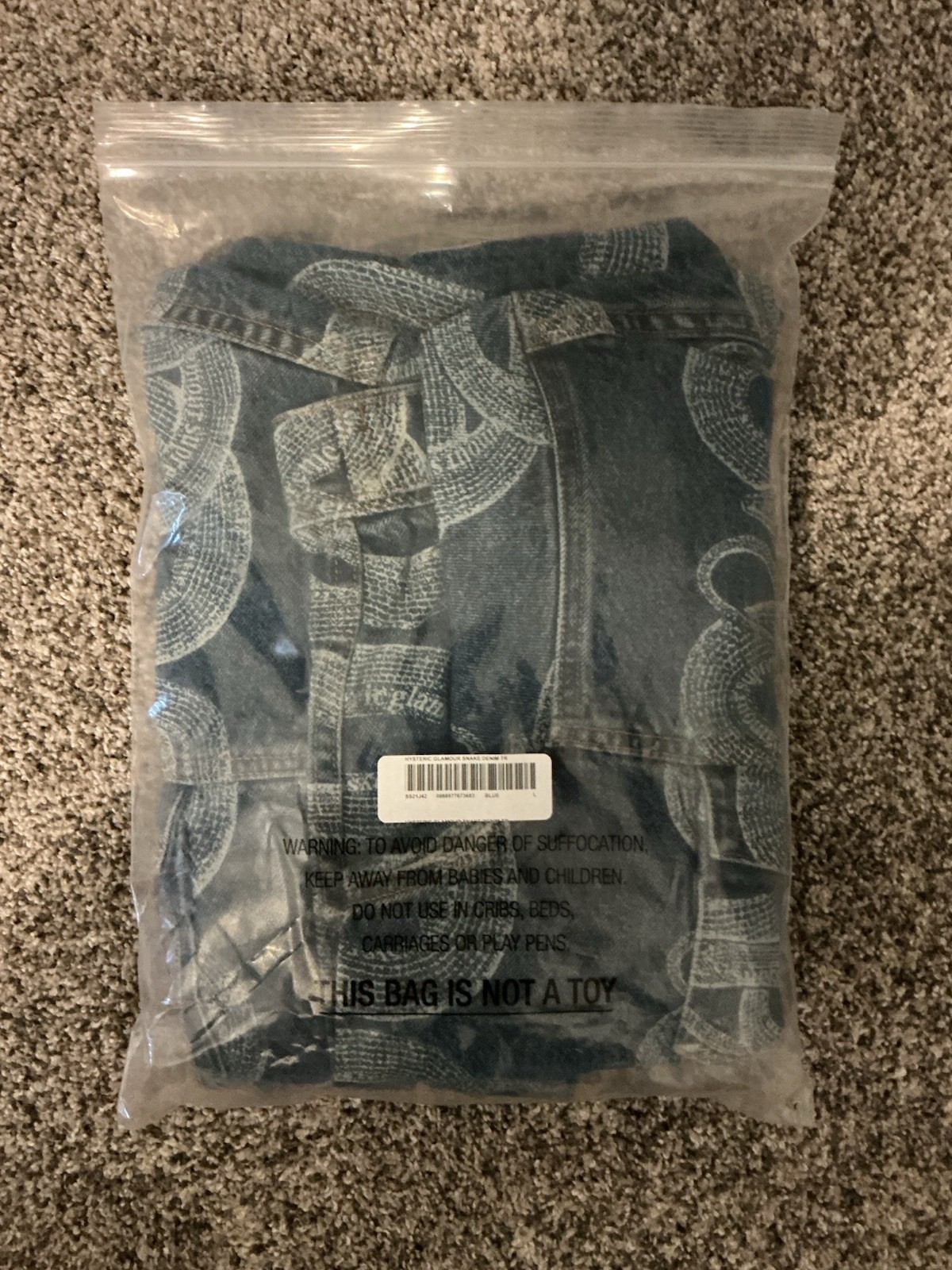 Size L – Supreme HYSTERIC GLAMOUR Snake Denim Trucker Jacket SHIPS IMMEDIATELY!!
