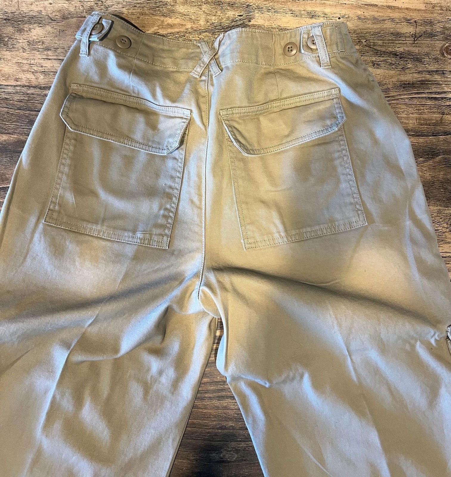Universal Thread High-Rise Wide-Leg Cargo Pants in Khaki