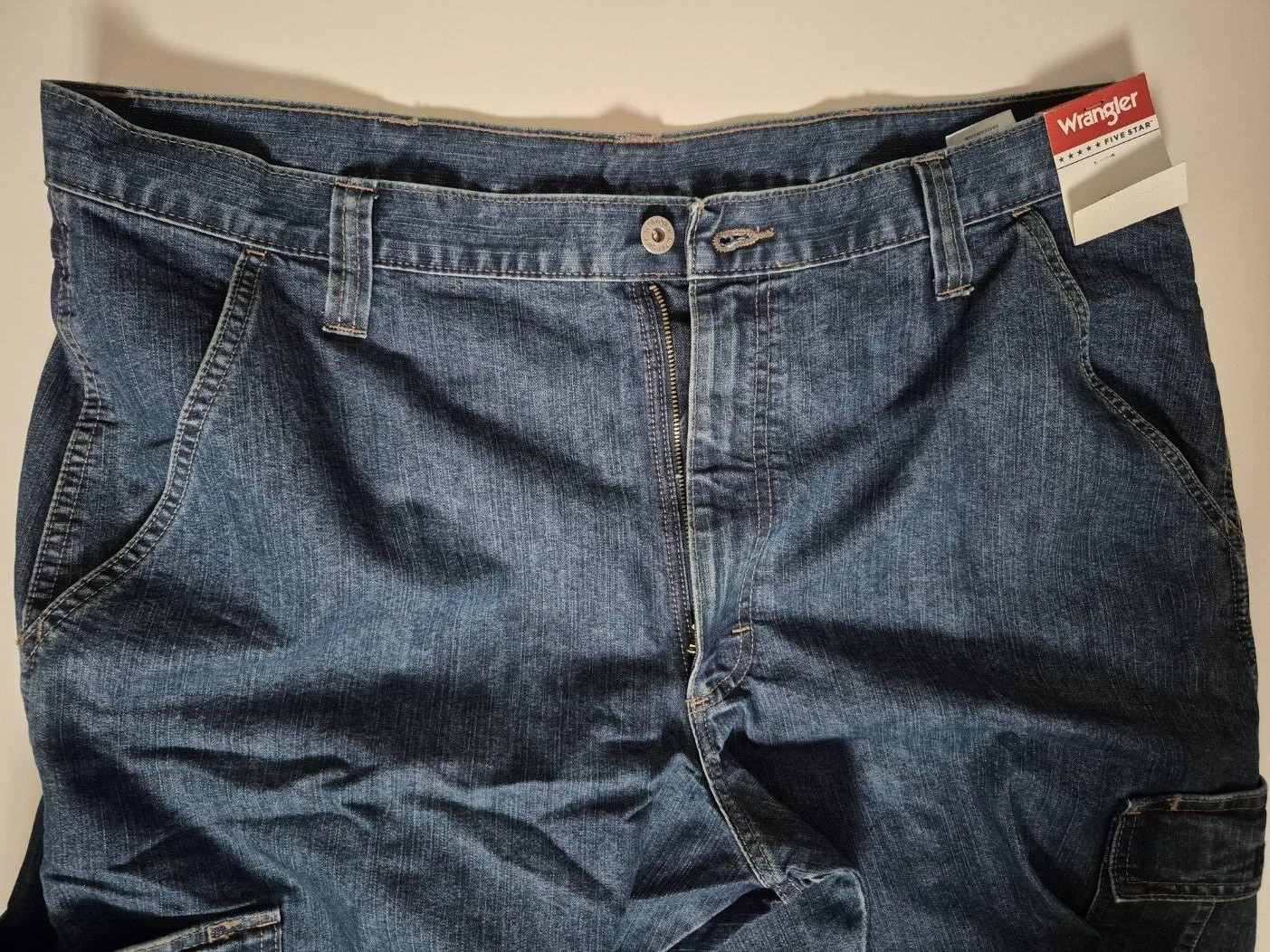 Wrangler Men’s Cargo Jeans 6 Pocket – Relaxed Fit – 1070LGWDS