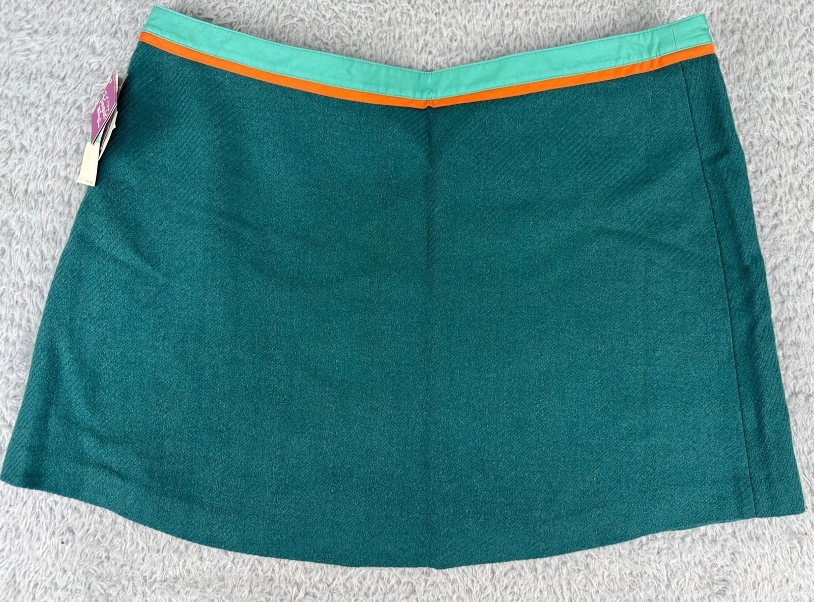 Original Penguin By Munsinger Womens Sz 10 Green Pleated Skirt Wool Viscose NWT
