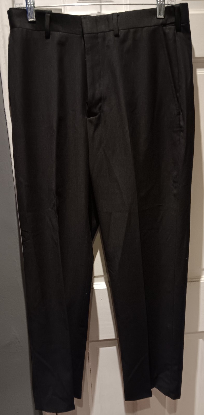 Haggar – Mens Q Series WPL 386 no Iron Pants – dark gray Waist 32 x Length 30