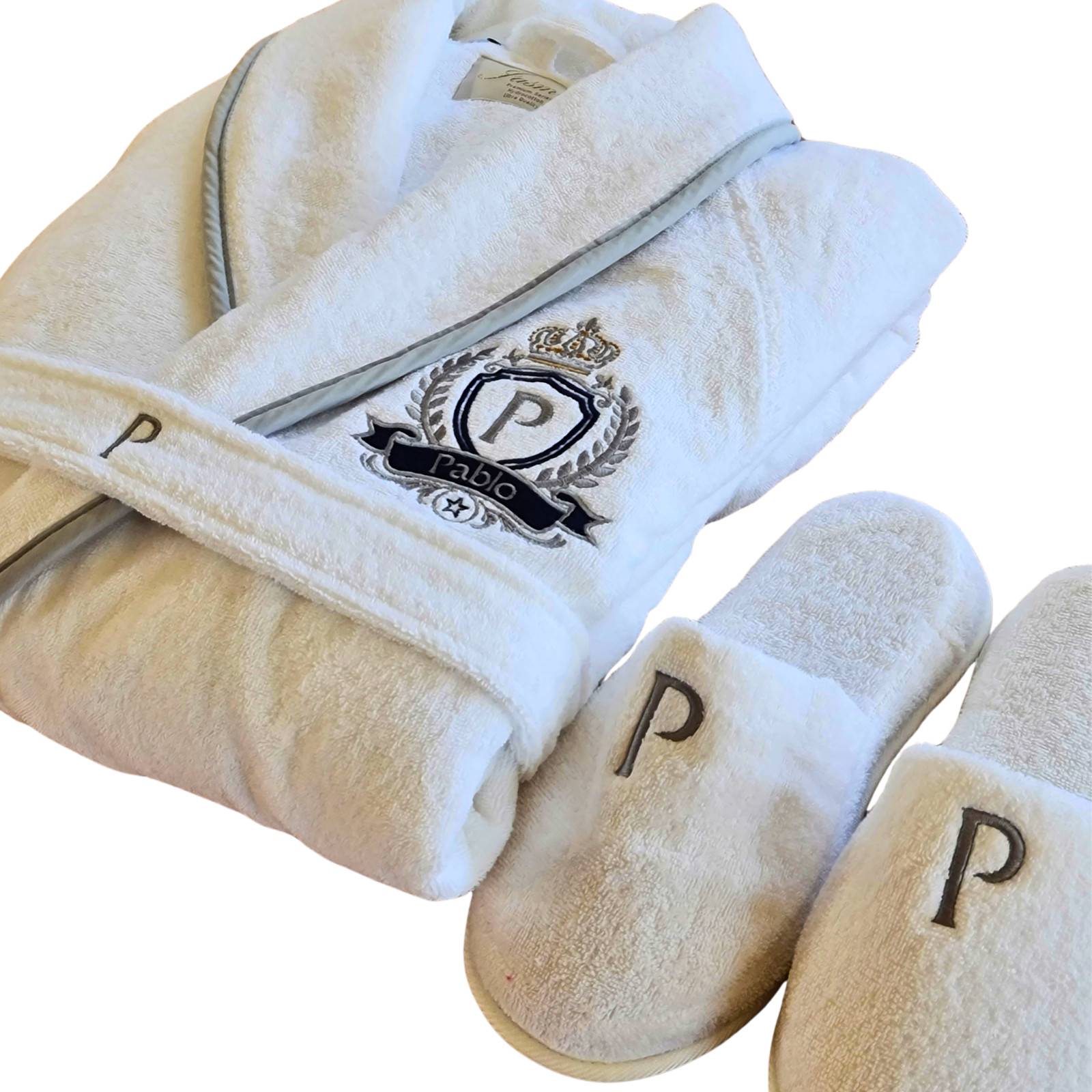 Personalized Couples Bathrobe His and Hers Matching Wedding Gift Turkish Cotton
