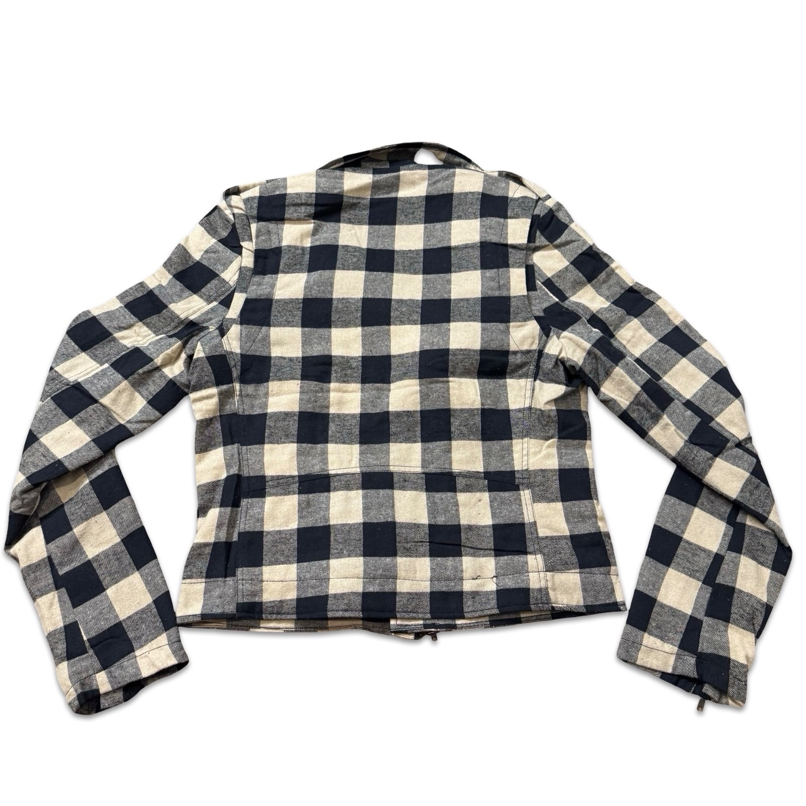 TRIPP UNISEX FLANNEL QUILTED MOTORCYCLE ROCK MOTO BIKER PUNK COAT JACKET FL7545M