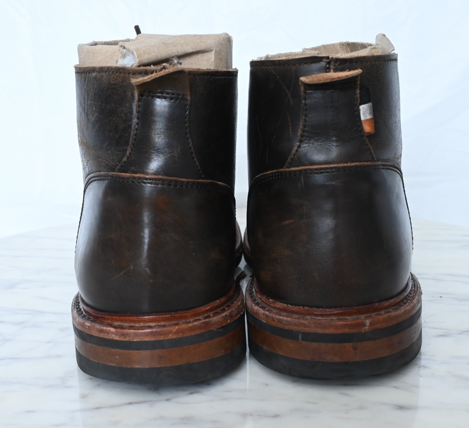 Allen Edmonds Chandler Chukka Brown Leather Laced Up Ankle Boots Men’s Sz 10.5