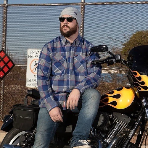 Dixxon Flannel Co Hatebreed 1.0 Limited Edition Blue Plaid Shirt Mens Large Bnib