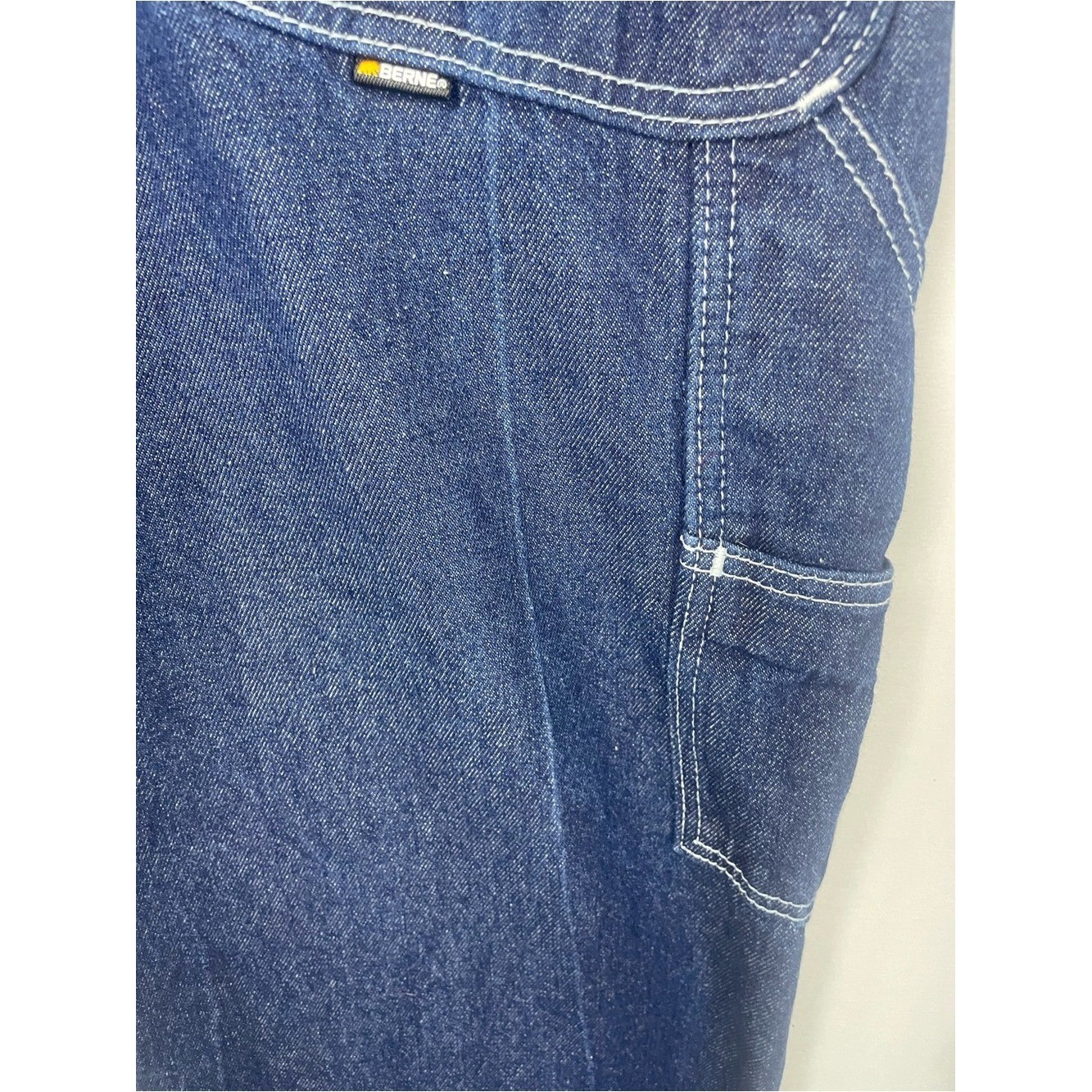 Relaxed Dark Blue Denim Men’s Overalls