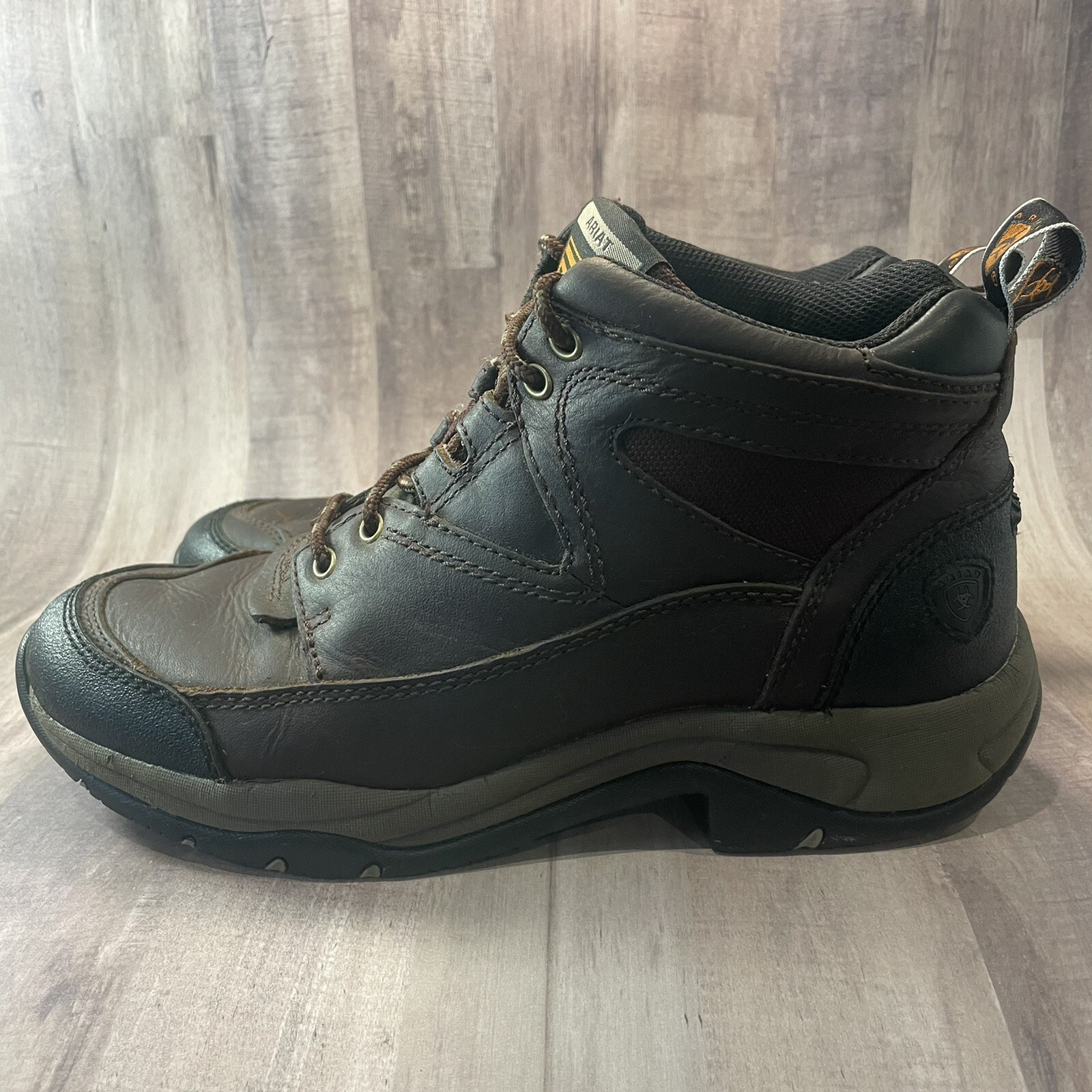 ARIAT Terrain Hiking Boots 10004138 Leather Upper ATS Insole Women’s 8.5 B Brown