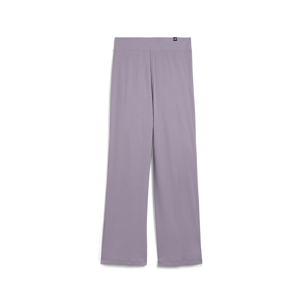 PUMA Elevated Essentials Mid Rise Knit Lounge Pants Womens Purple Casual Athleti