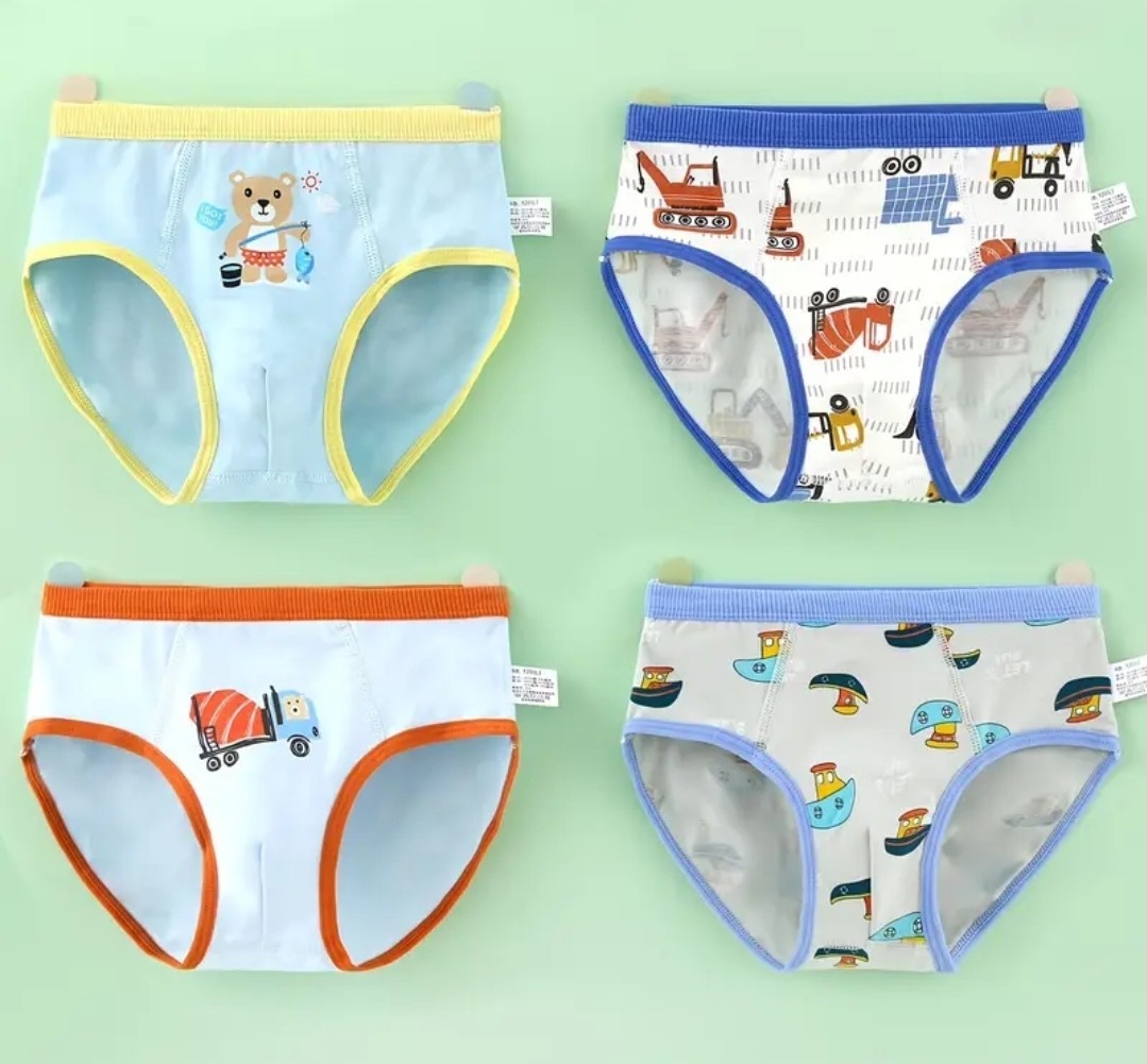 New Cartoon Prints Teen Big Boys Underwear Briefs Young Mens Size XL 32″ Max