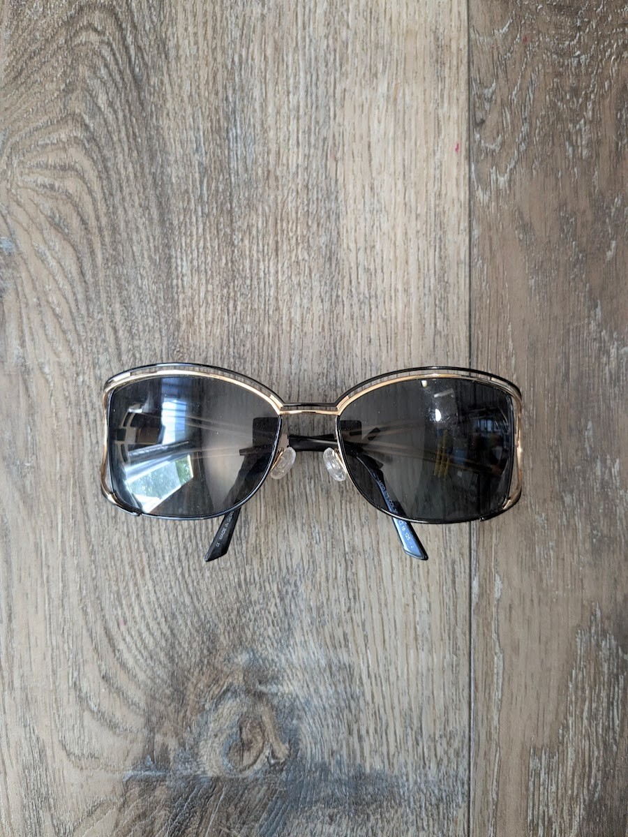 Cazal Mod 975 Col 301 Sunglasses Black Gold Frame FRAME ONLY 59/16