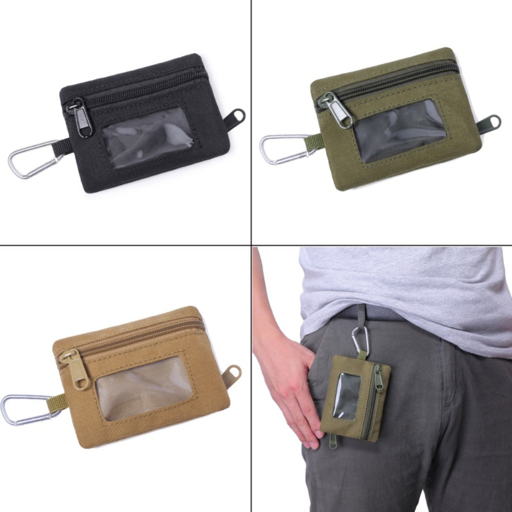 Mini Key Card Holder Tactical Wallet Pouches Waterproof EDC Waist Bag Coin Purse