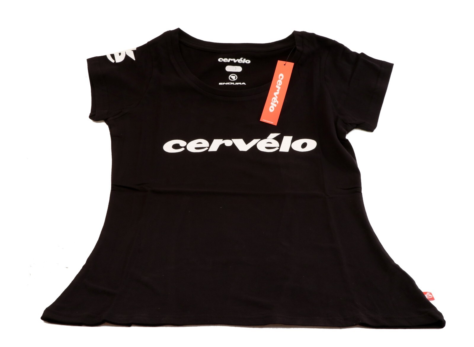 Cervelo Women’s Stripe T-Shirt Medium M Black/Pink/White Logo Tshirt NEW