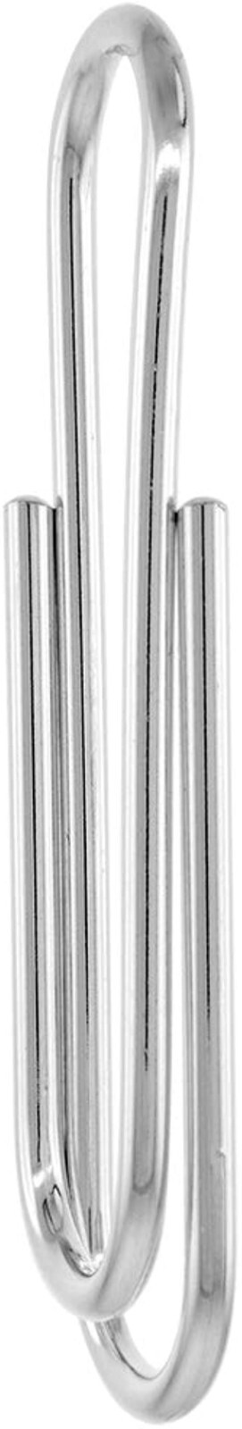 925 Sterling Silver Large Paper Clip Money Clip Made in Italy 2 3/8 x 5/8 inch