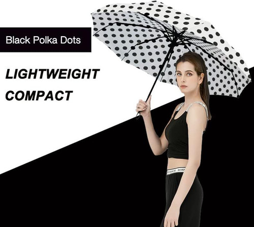 Windproof Travel Compact Umbrella-Automatic Umbrellas for Rain-Compact Folding U