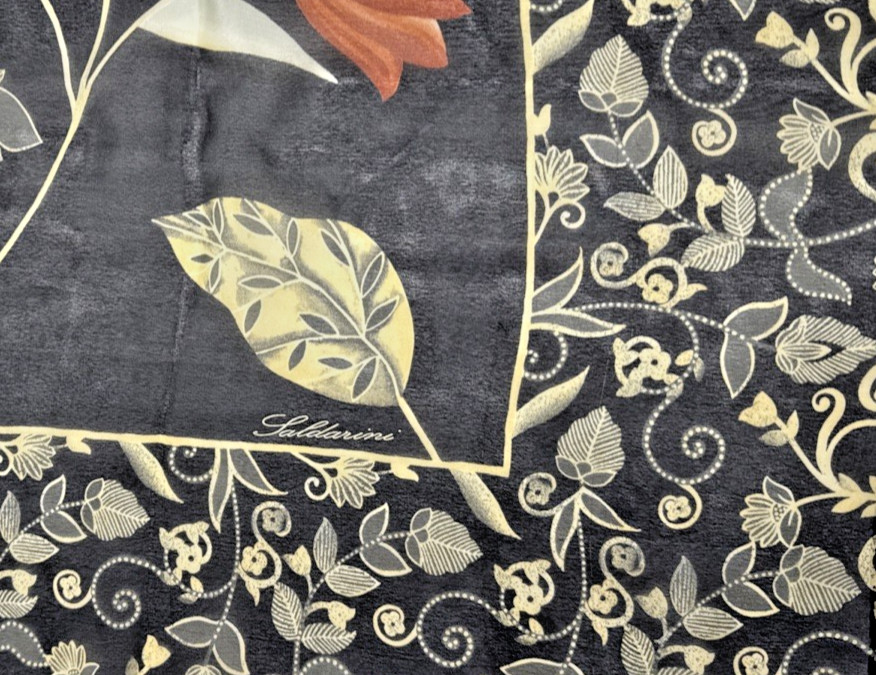 Saldarini Square Scarf 42×42” Excellent Condition VINTAGE