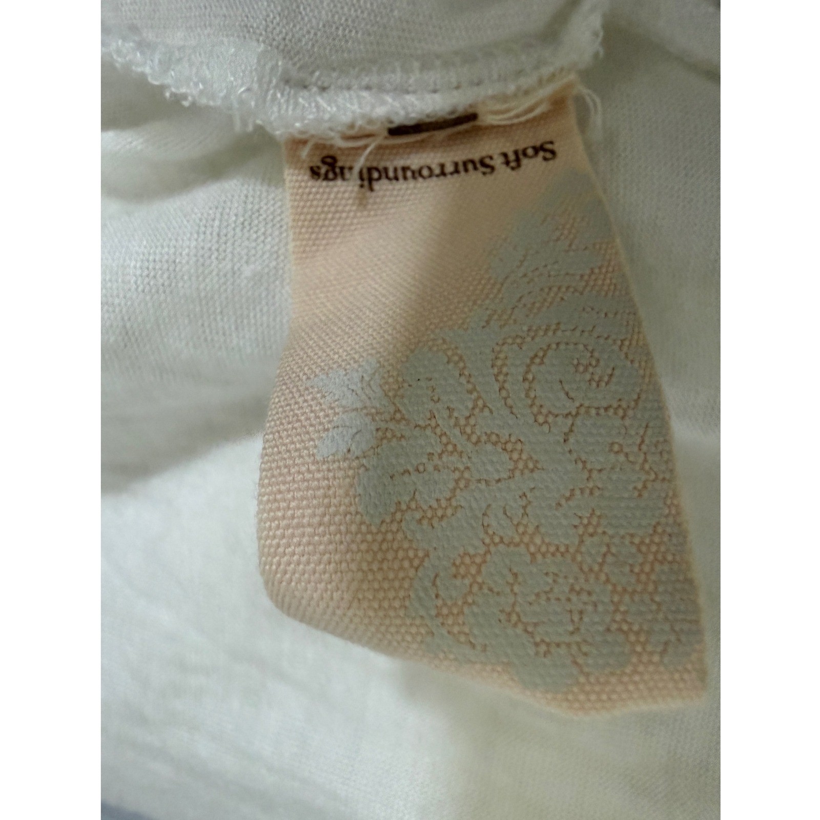Soft Surroundings Boho Cottagecore Off The Shoulder Lace Top SZ M