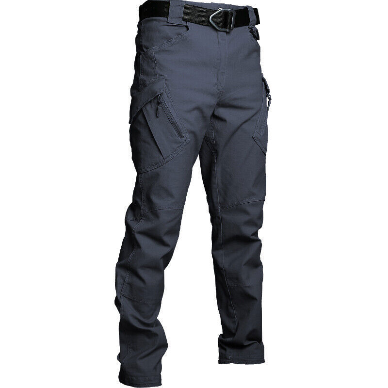 Tactical Mens Cargo Pants Waterproof Work Hiking Combat Outdoor Trousers Pants