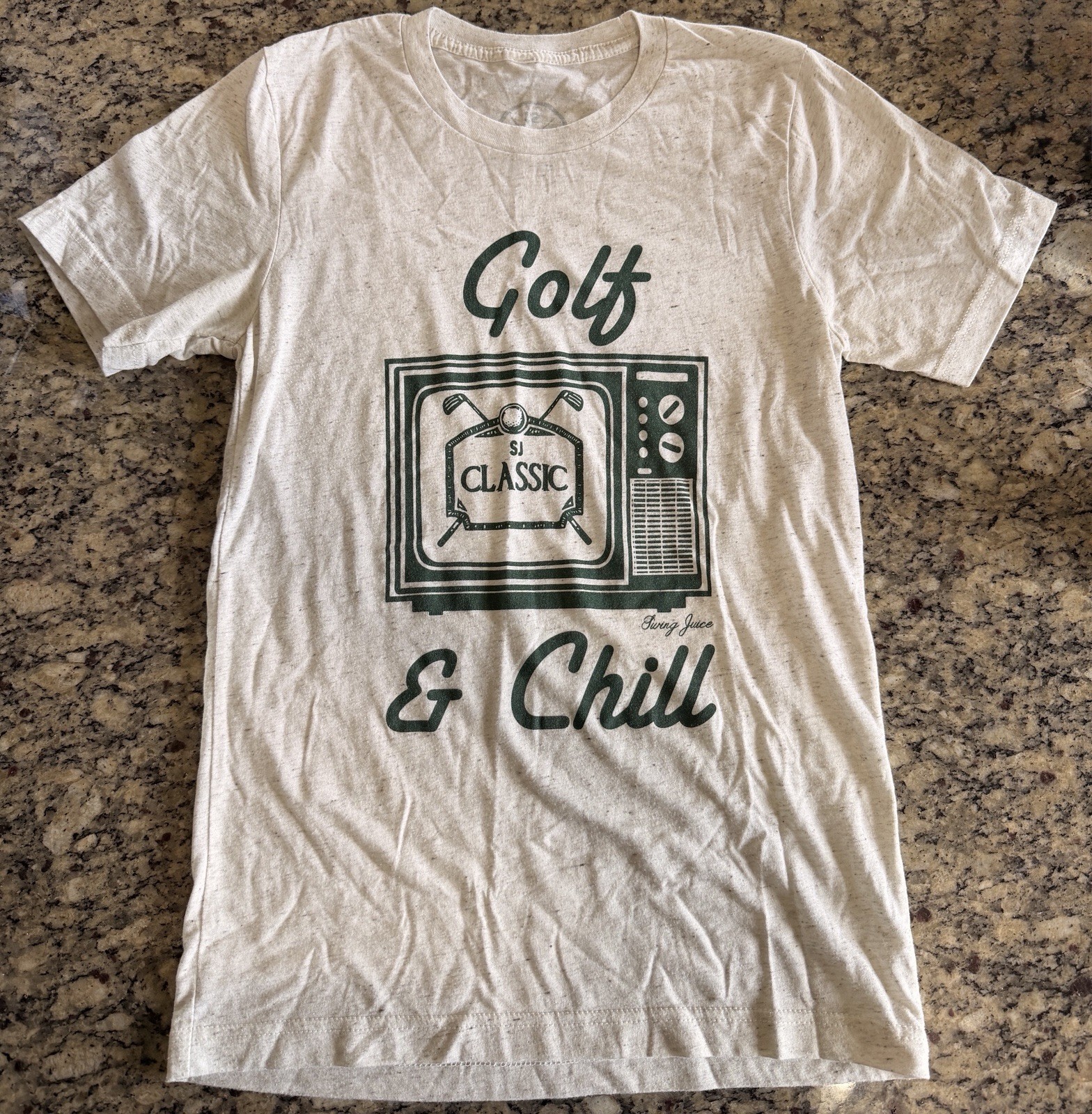 SwingJuice Golf & Chill SJ Classic Graphic T-Shirt Youth XL 14-16 Heather Tee
