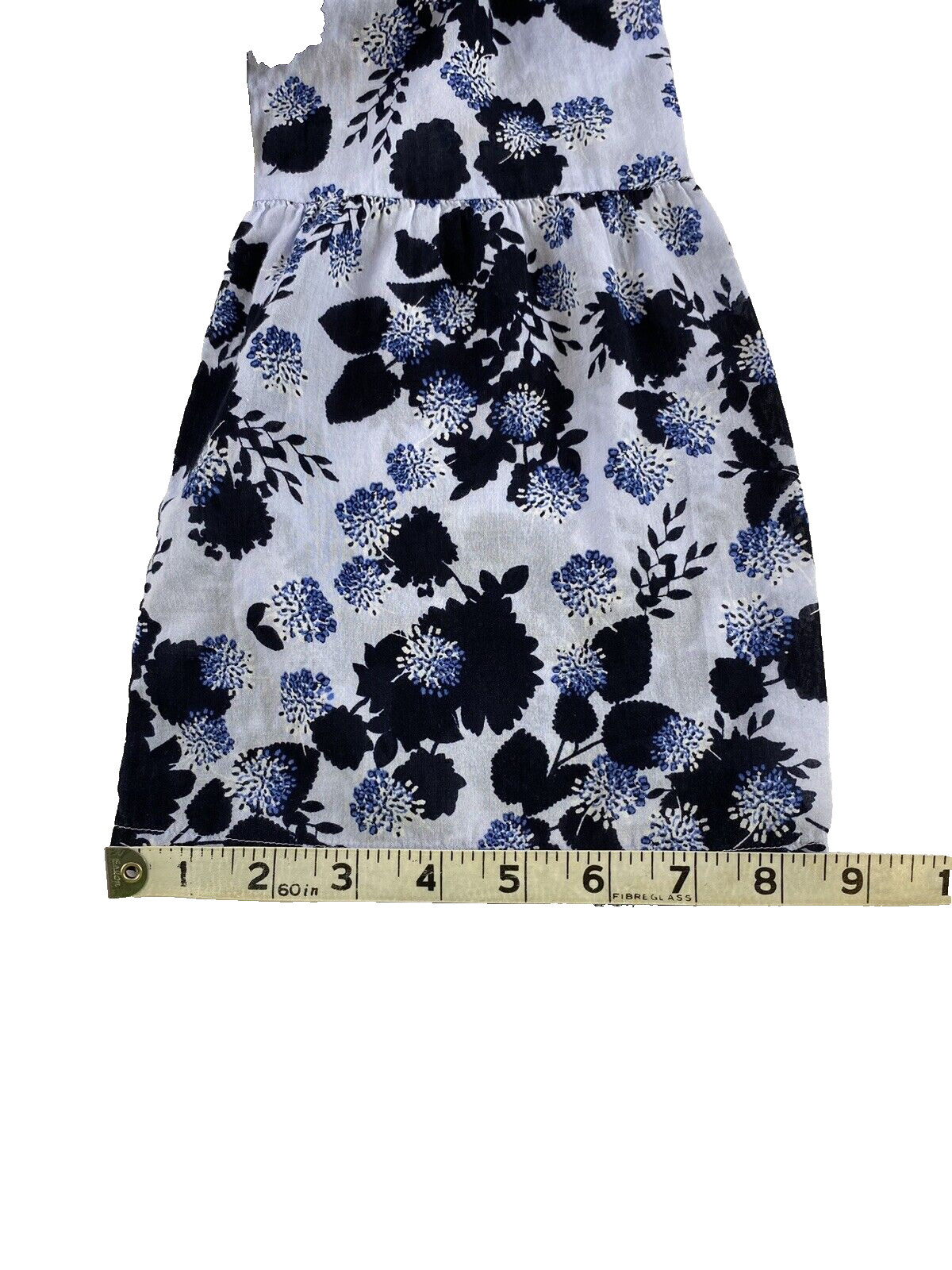 Loft blouse light blue with flowers design size XS