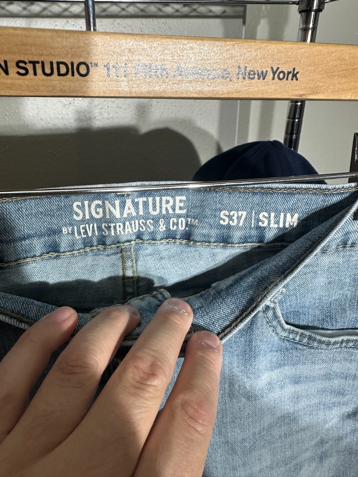 Levis Jeans S37 Mens 36×30 Blue Denim Slim 36×30