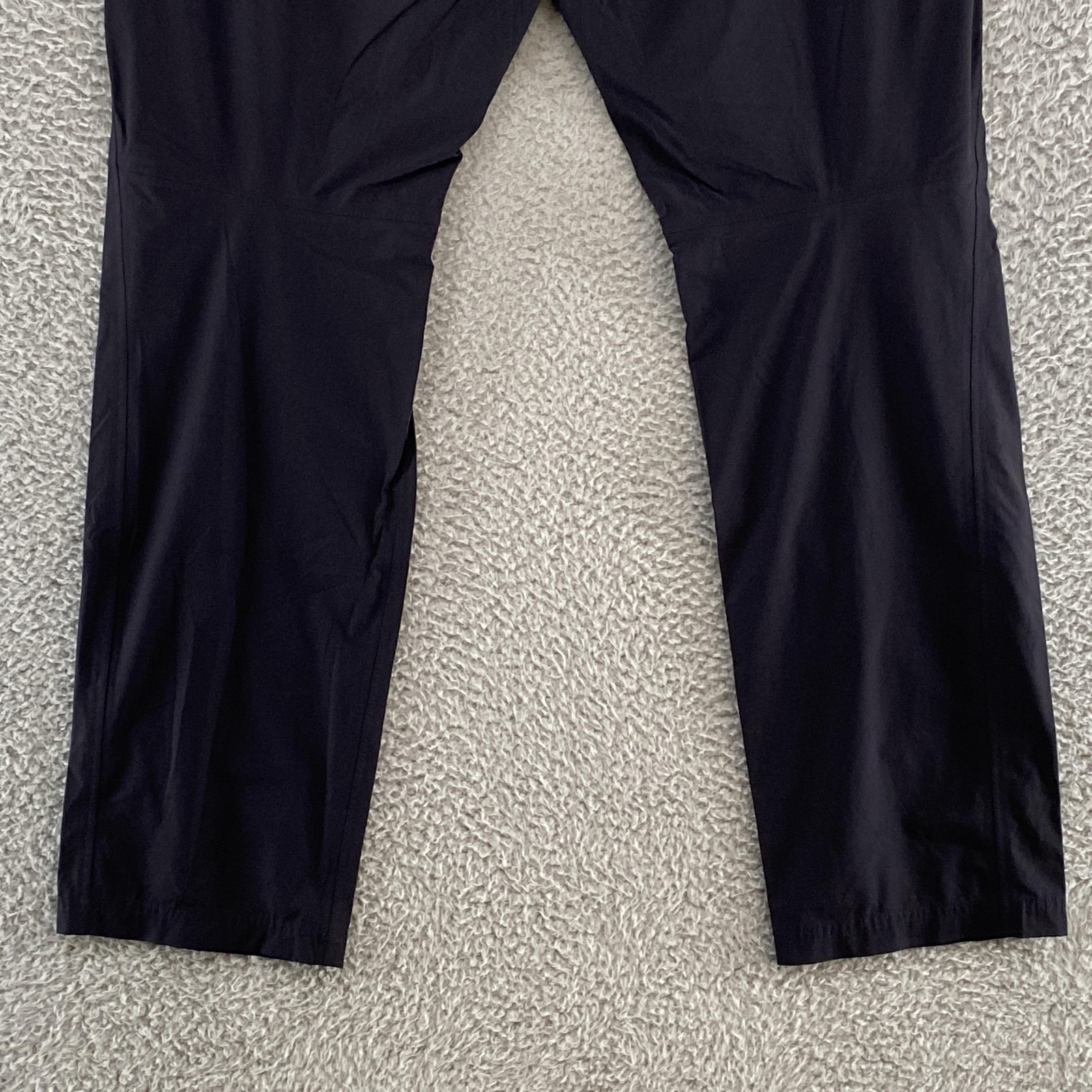 Paskho Pants Mens XL Black Nylon Stretch Travel Tech Windbreaker XL