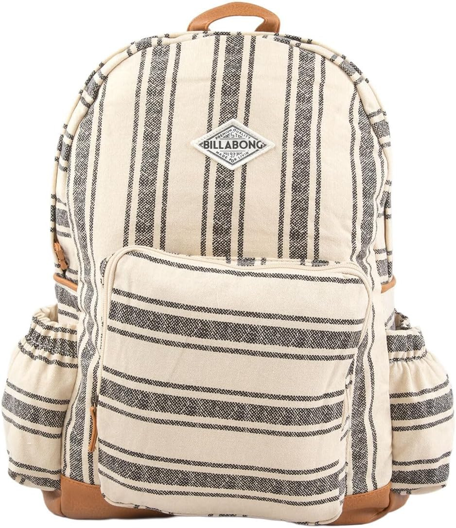 Womens Home Abroad Backpack, Black & White