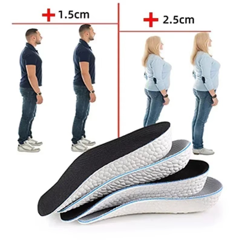 Shoe Insoles Inserts Pad Invisible Height Increase Heel Lift Taller Men Women US