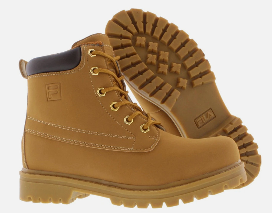 Fila Edgewater 12 Mens 10 Wheat Gum Work Boots Shoes 1SH40063-206 NEW NIB