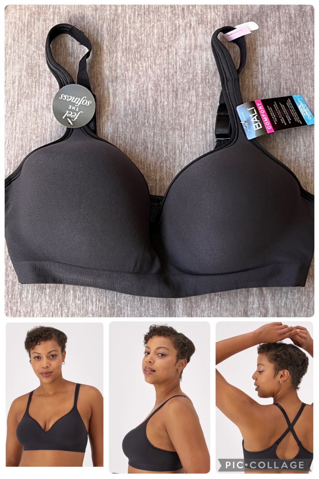 Bali Cool Comfort Revolution Bra Flexible Fit Wirefree Full Coverage $48 Retail