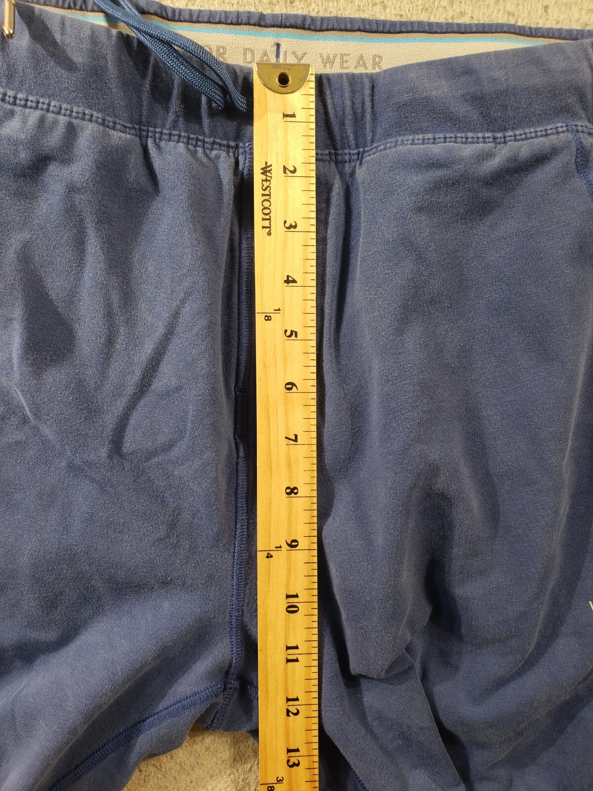 Mack Weldon Jogger Pants Men’s Large Blue Daily Wear Sweatpants Stretch Distress