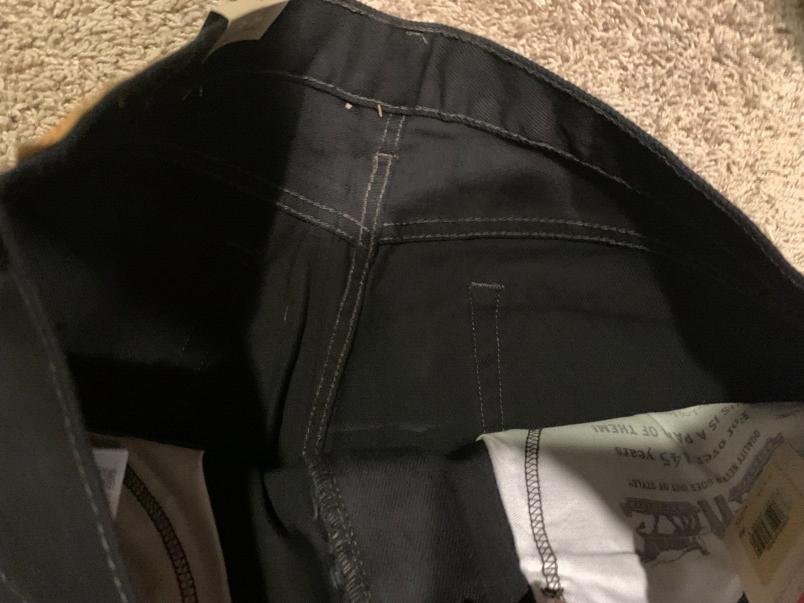 Levi’s 550 Relaxed Fit Black Jeans 100% Cotton Men’s 36X34 NWT RT$$64.50 0260 A4