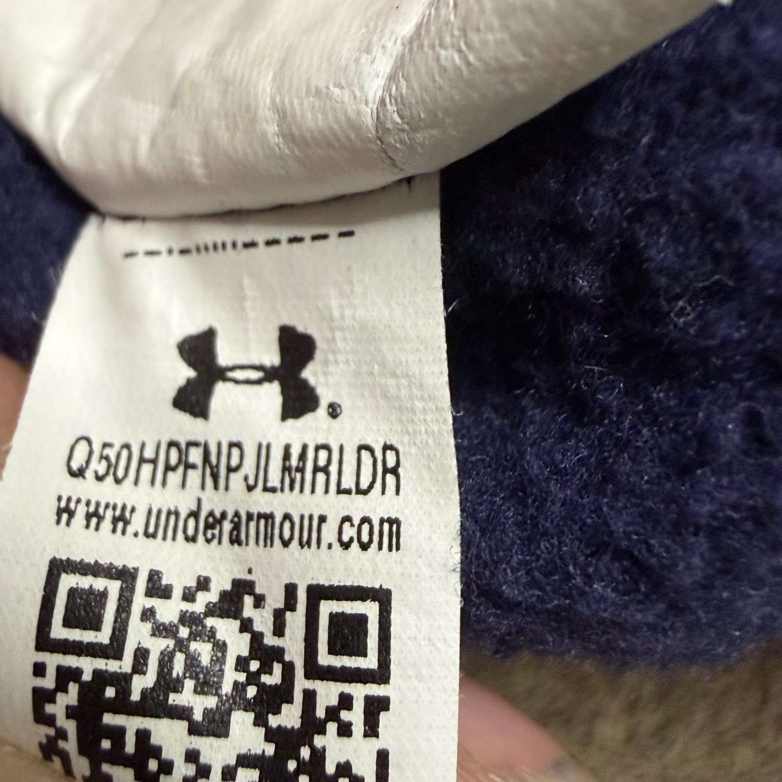 Under Armour Hoodie Mens Small Navy Blue Yale University Pullover UM0709