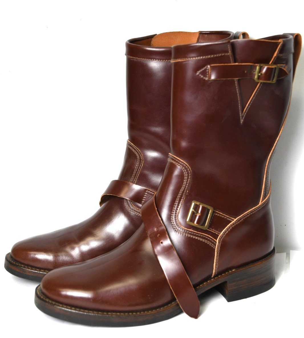 Julian Shell Cordovan Engineer Boots Size 12 US Super Rare