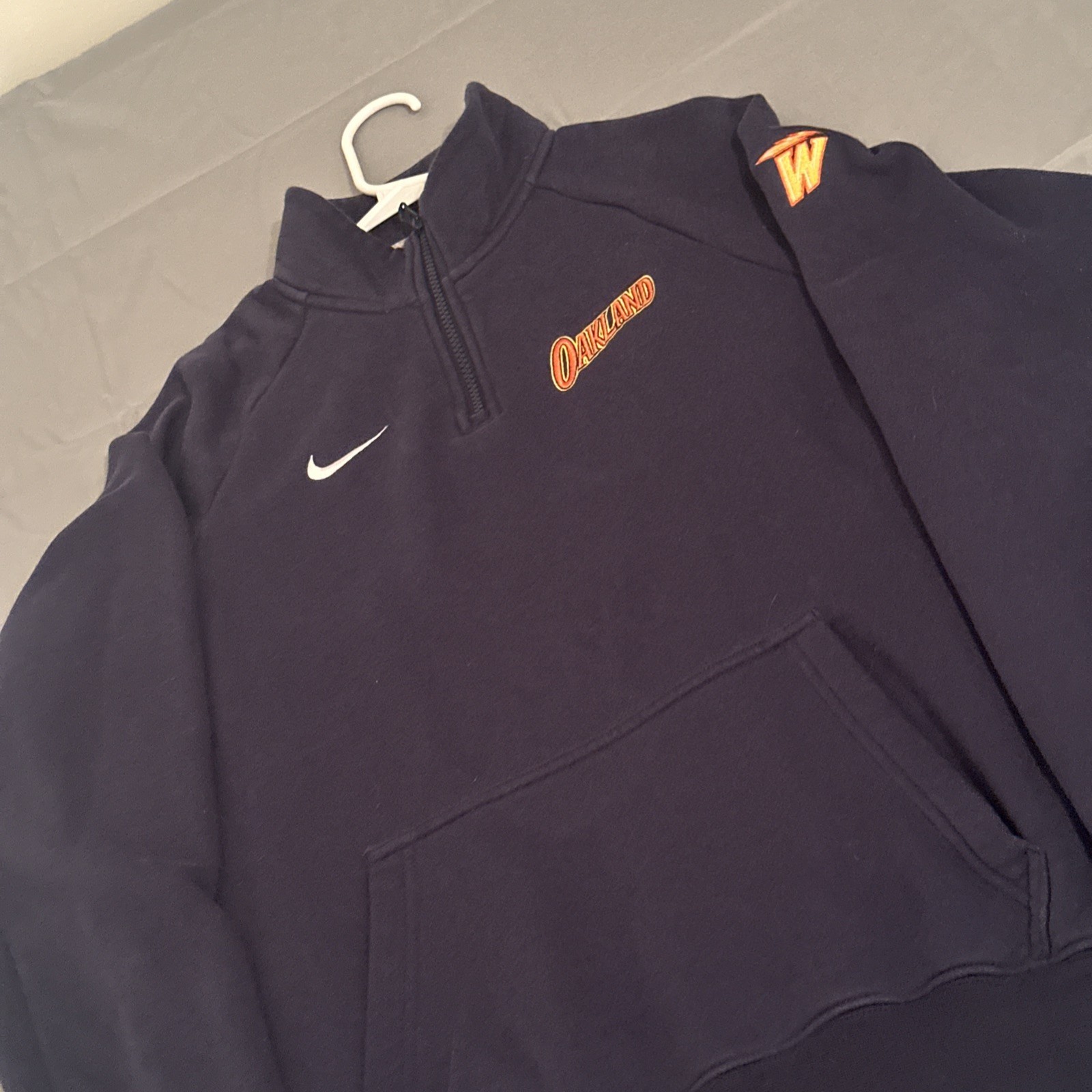 Nike Oakland 1/4 Zip up Jacket City Edition Logo Size Medium