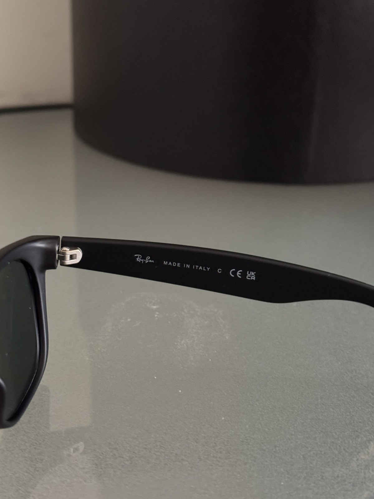 Ray-Ban Wayfarer RB2132 Sunglasses 55mm Matte Black Frame G-15 Green Lens